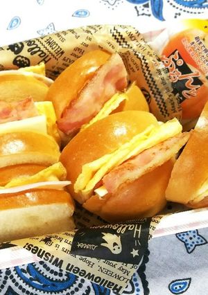 ロールパンサンド軽食★'18/10/15-レシピのメイン写真