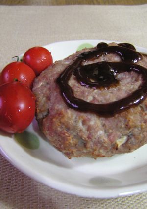 お好みソースがあう　蓮根ハンバーグ-レシピのメイン写真