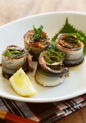 液体塩こうじで秋刀魚の梅しそ巻き☆-レシピのメイン写真