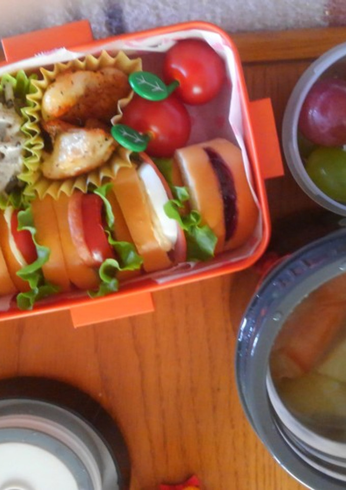 女の子が喜ぶ可愛いサンドイッチ簡単弁当-レシピのメイン写真