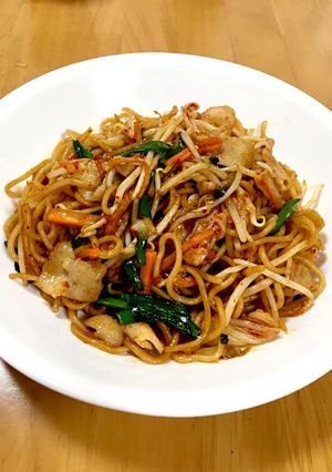 豚キムチ焼きそば-レシピのメイン写真