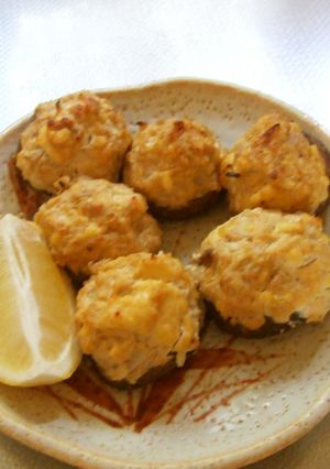 しいたけの豆腐クリーム詰め焼き-レシピのメイン写真