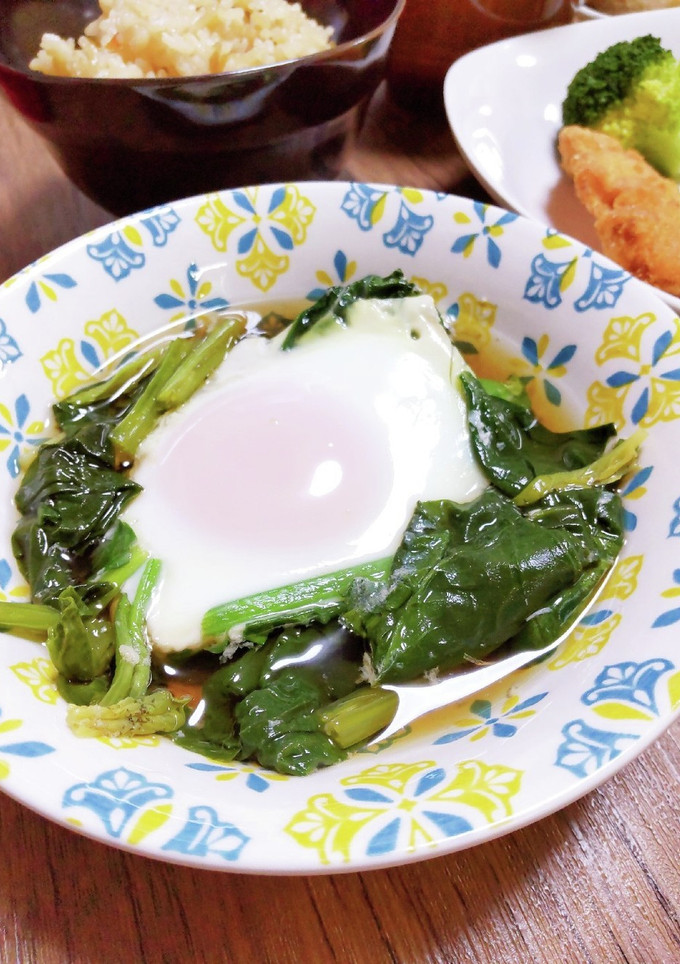 あと1品に☆ほうれん草の巣籠もり卵-レシピのメイン写真