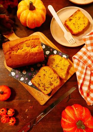 ハロウィンにも♪かぼちゃのパウンドケーキ-レシピのメイン写真