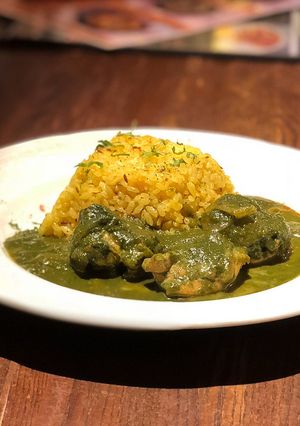 本格簡単インド式・チキンほうれん草カレー-レシピのメイン写真