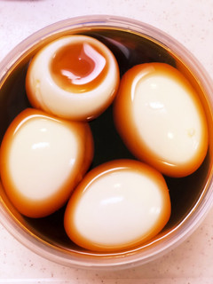 半熟煮卵6分でYouTuberつよポン流-レシピのメイン写真