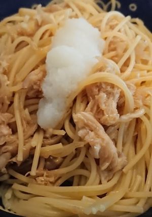 酢キャベツとキノコの和風スパゲッティ-レシピのメイン写真