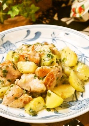 簡単お洒落に♪もてなしネギ塩じゃがチキン-レシピのメイン写真