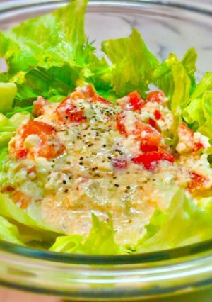 No2101 豆腐ドレッシングサラダ-レシピのメイン写真