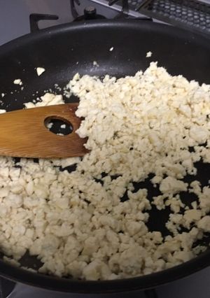 糖質制限、丼の時のご飯に炒め豆腐-レシピのメイン写真