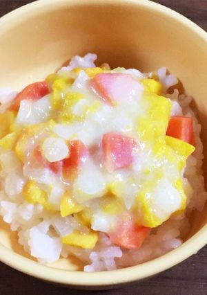 離乳食 簡単 かぼちゃクリームシチュー-レシピのメイン写真