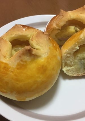 ホームベーカリーで簡単!!ポテサラパン-レシピのメイン写真
