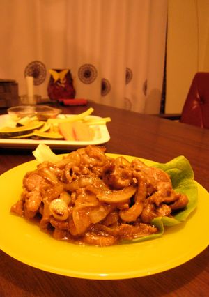 ラム肉で生姜焼き♬-レシピのメイン写真