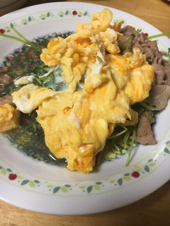 豆苗と豚肉の炒め物-レシピのメイン写真