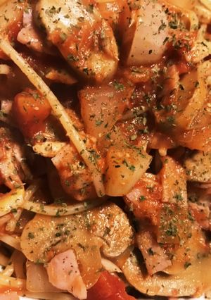 簡単！トマトとツナとベーコンのパスタ-レシピのメイン写真