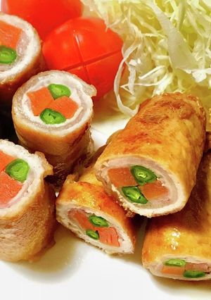 にんじん＆いんげんの豚肉巻き☆-レシピのメイン写真