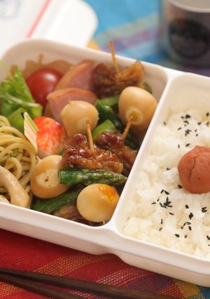 アスパラガスと豚ばらの照り焼き串-レシピのメイン写真