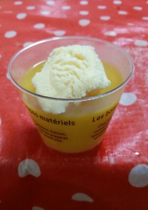 ☆オレンジゼリー☆バニラアイスのせ-レシピのメイン写真