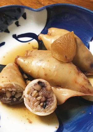 炊飯器で！カンタン雑穀米いかめし-レシピのメイン写真