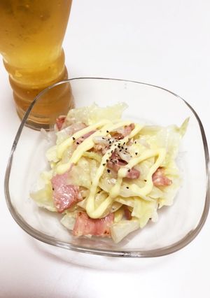 キャベツとベーコンのコールスロー風サラダ-レシピのメイン写真