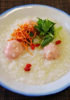 海老団子入り中華粥-レシピのメイン写真