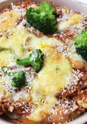 簡単☆豚ひき肉とトマト缶でミートグラタン-レシピのメイン写真