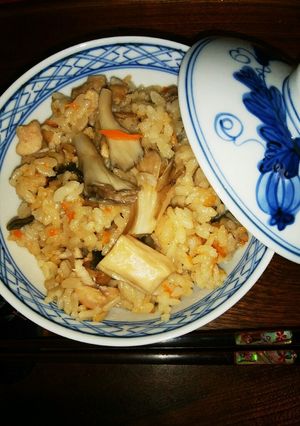 秋！キノコづくし♡鶏肉との炊き込みご飯-レシピのメイン写真