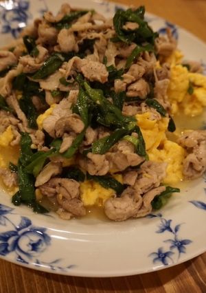 玉子豆腐で失敗ゼロ!豚ニラ玉-レシピのメイン写真