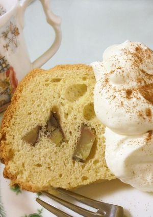 *渋皮煮*のシフォンケーキ♪-レシピのメイン写真