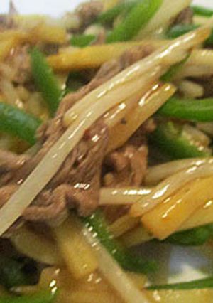 牛切落とし肉と野菜のオイスターソース炒め-レシピのメイン写真