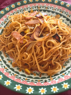 茹でないパスタ★水漬けパスタのナポリタン-レシピのメイン写真