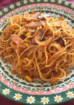 茹でないパスタ★水漬けパスタのナポリタン-レシピのメイン写真