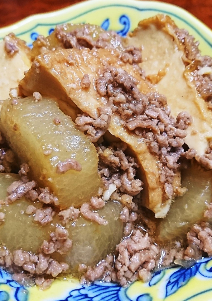 挽き肉たっぷり!大根と厚揚げの甘辛煮-レシピのメイン写真