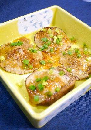 レンジで簡単！椎茸のチーズわさび醤油-レシピのメイン写真