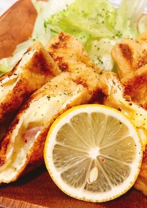 一人暮らしの簡単油揚げのチーズ包み焼き-レシピのメイン写真