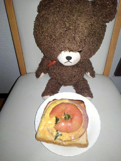チーズ卵紫蘇のトマトトースト!-レシピのメイン写真