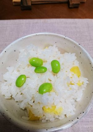 簡単！ジャガイモと枝豆のご飯(^-^)v-レシピのメイン写真