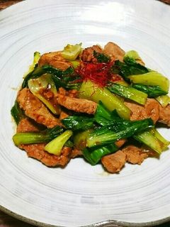【ジャッキー飯】青梗菜とヒレ肉炒め-レシピのメイン写真