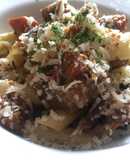 牛肉のワイン煮パスタでレストラン気分