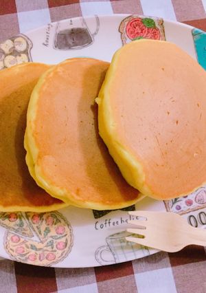 カボチャがなくても、カボチャのパンケーキ-レシピのメイン写真