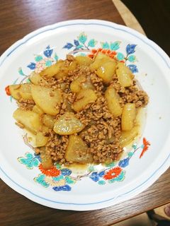 大根とひき肉の炒め煮-レシピのメイン写真