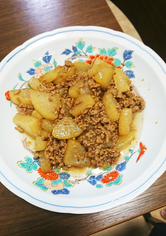 大根とひき肉の炒め煮-レシピのメイン写真