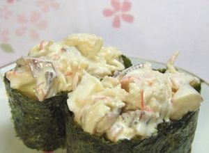 回転寿司風☆うまうま♪サラダ軍艦-レシピのメイン写真