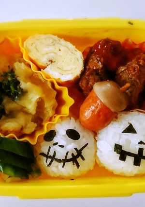 保育園のお弁当2歳児（秋）キャラ弁-レシピのメイン写真