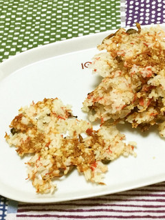 レンジで簡単☆残りご飯で⭐︎キノコ煎餅-レシピのメイン写真