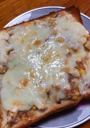 コンビーフエッグマヨのサクサクトースト-レシピのメイン写真