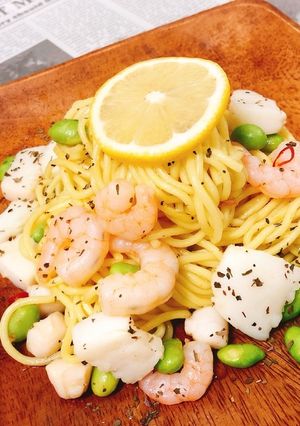 一人暮らしのシーフードペペロン焼きそば-レシピのメイン写真