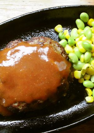 ハンバーグ☆ケイジャンソースで♪-レシピのメイン写真