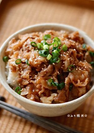 ☆みそ豚丼☆-レシピのメイン写真