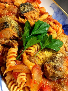 鯖缶でネジネジ(フジッリ)トマトパスタ♪-レシピのメイン写真